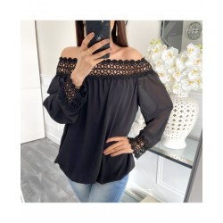 Pre-order blouse lace black